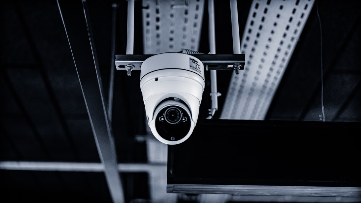 CCTV dome camera installation